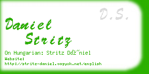 daniel stritz business card